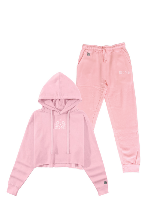 LIF Pink Crop Top and Bottom