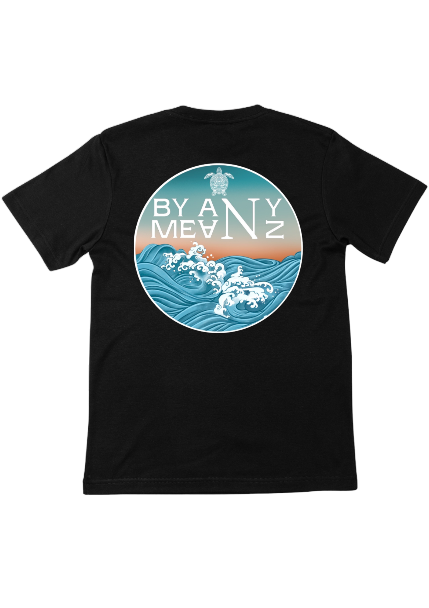 By Any Meanz Rough Seas Black T-shirt 